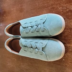 Vionic Brinley Suede Casual Sneakers Sz 11 Ocean Blue Women's